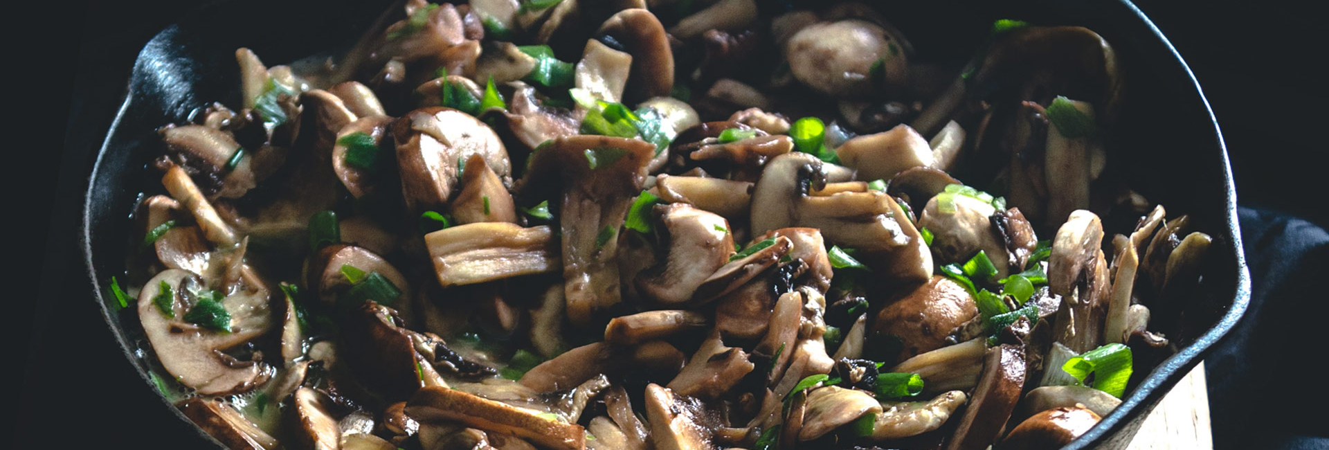 Adding mushrooms to meat