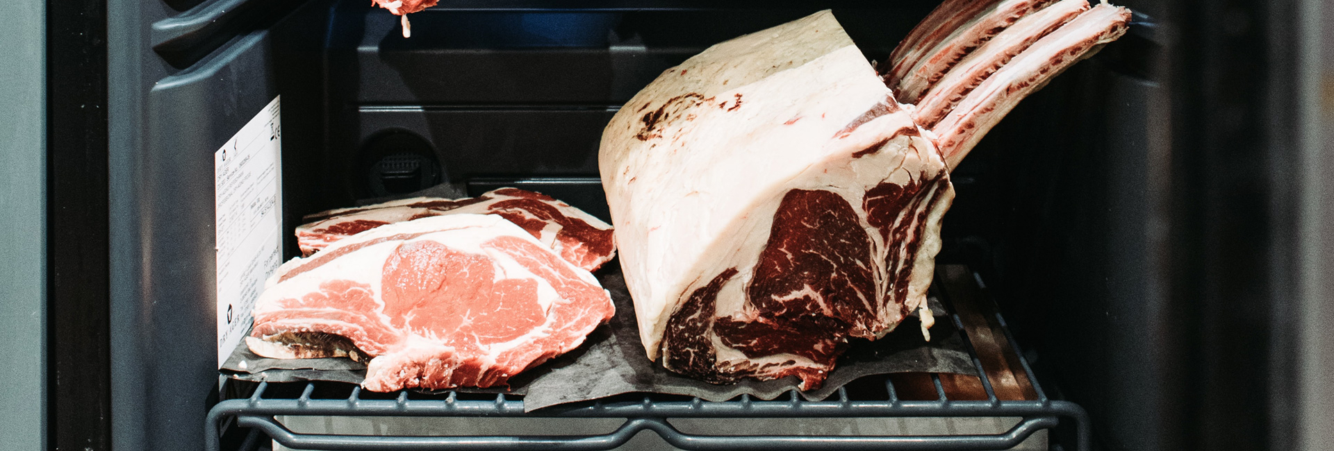 Meat in the refrigerator