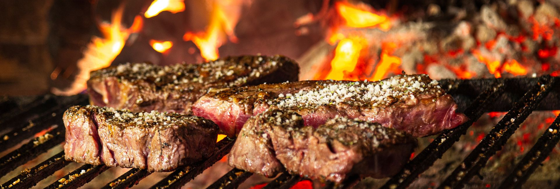 Steak on a barbecue