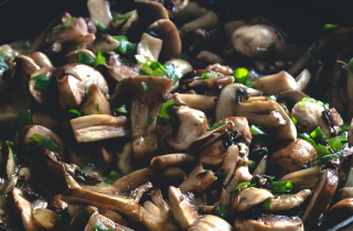 Adding mushrooms to meat