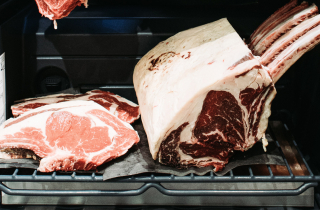 Meat in the refrigerator