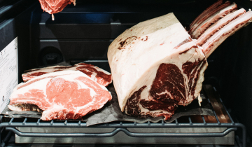 Meat in the refrigerator